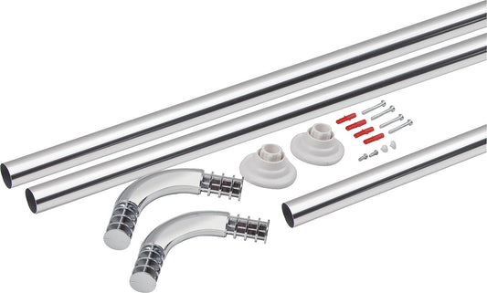 Universal rod ESOM 25 mm chrome, for 900x800x900 or 900x900 or 750x1700, can be shortened