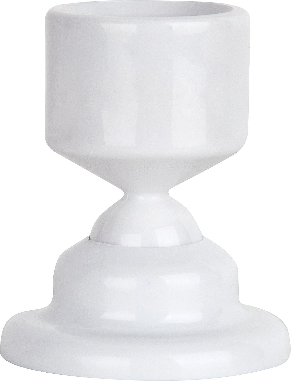 ESOM 25 mm white angled wall bracket for shower curtain rods