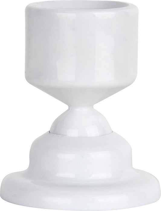 ESOM 25 mm white angled wall bracket for shower curtain rods
