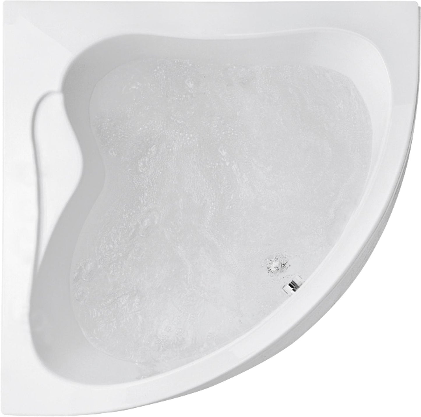 Corner bathtub EMBER 1390x400x1390 mm Capacity: 230 l Acrylic, white