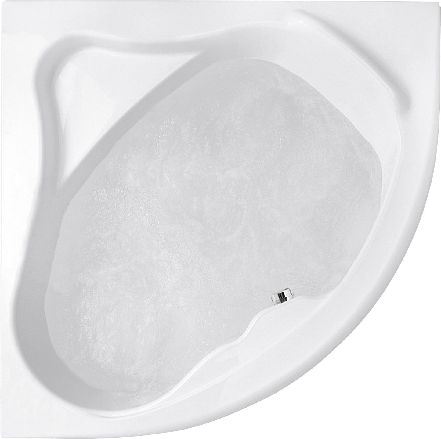 Corner bathtub EMBER 1390x400x1390 mm Capacity: 230 l Acrylic, white