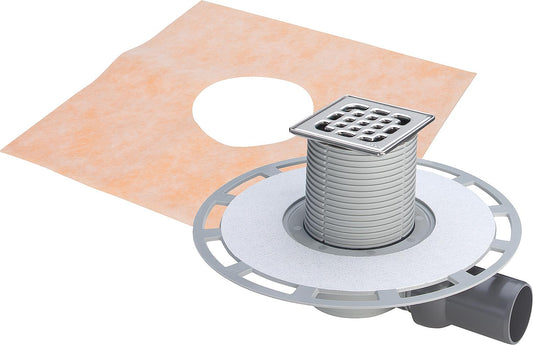 Siphon de salle de bain Viega 4939 en plastique gris