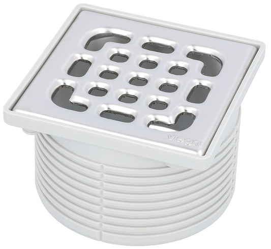 Support de montage Viega 4934.1, cadre : 100 x 100 mm, plastique gris