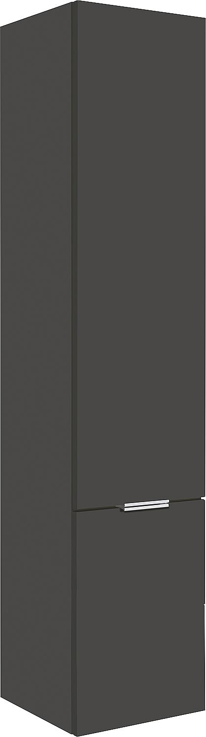 EPIL tall cabinet, EBSI 2 doors anthracite high gloss, hinged on the left, 350x1625x370 mm