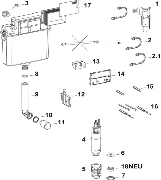 Verlängerungsset +80mm A31/B31