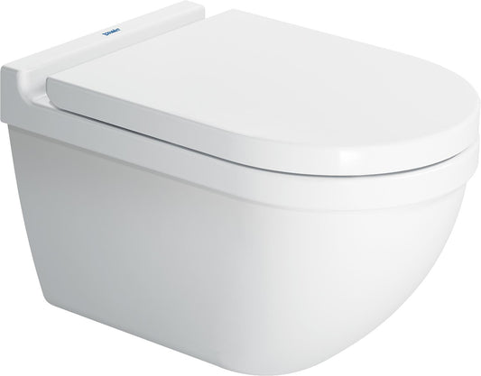 WC suspendu Duravit Starck 3, sans bride, blanc