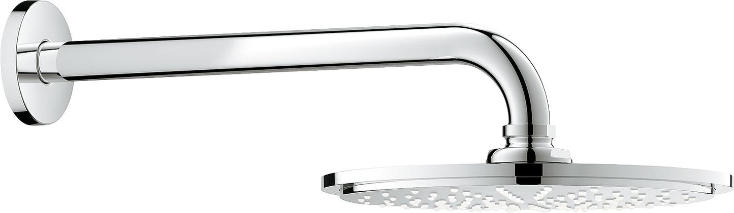 Grohe Rainshower Cosmopolitan 210 mm shower head set and 286 mm wall arm, chrome-plated