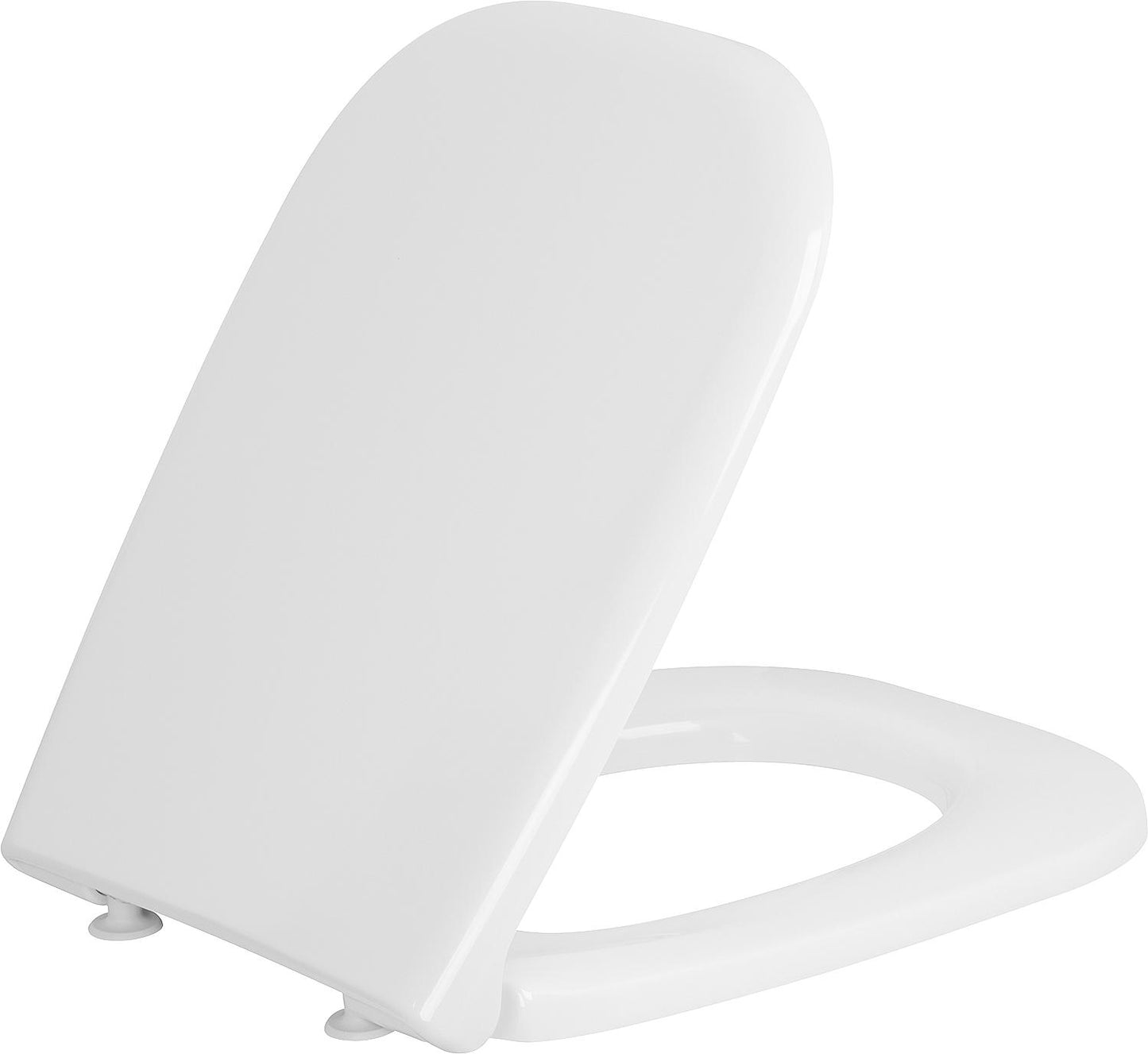 Duravit D-Code toilet seat with soft-close mechanism, plastic hinges, white