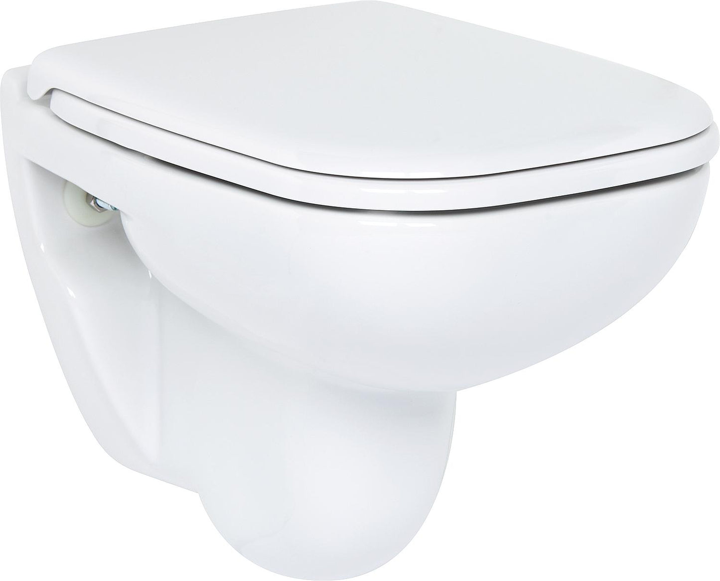 Wall-mounted toilet Duravit D-Code Compact 480 mm, washdown, white