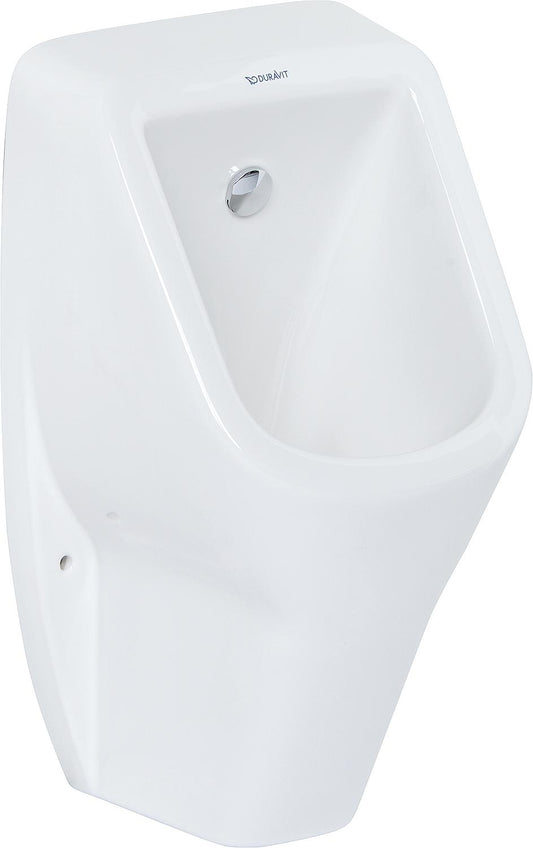 Duravit D-Code urinal, rear inlet, rimless, white