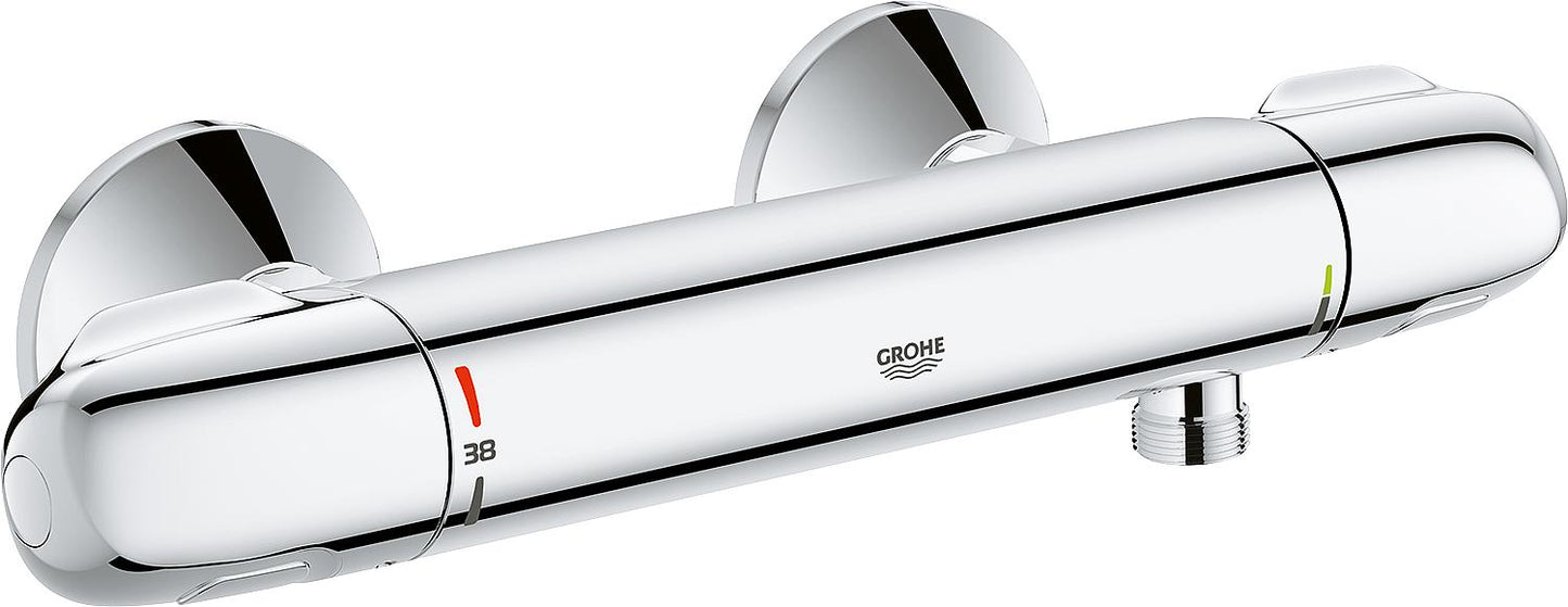 Grohe Grohtherm 1000 chrome surface-mounted shower thermostat