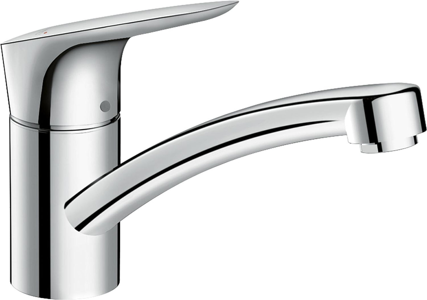 Hansgrohe Logis 120 kitchen mixer tap with swivel spout, 202 mm projection, chrome