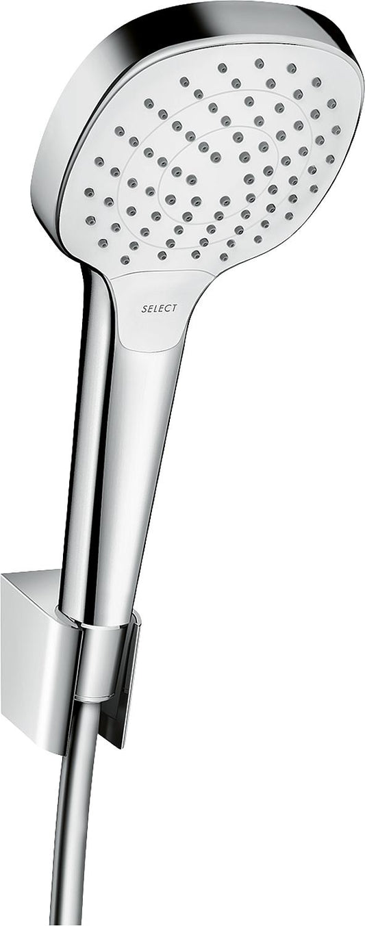 Hansgrohe Croma/Select E Vario/Porter hand shower set, 1250 mm hose, white/chrome