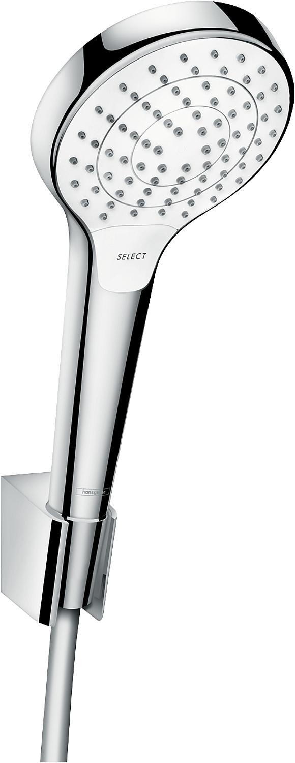 Hansgrohe Croma/Select S Vario/Porter S hand shower set, 1250 mm hose, white/chrome