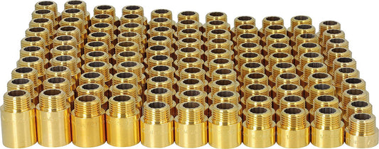 Brass tap extension set, heavy-duty, 110 pieces, DN15, 1/2"