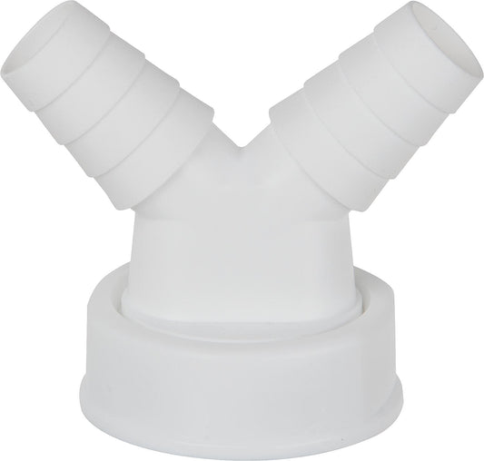 Raccord cannelé à double angle avec écrou union 1 1/2" joint inclus