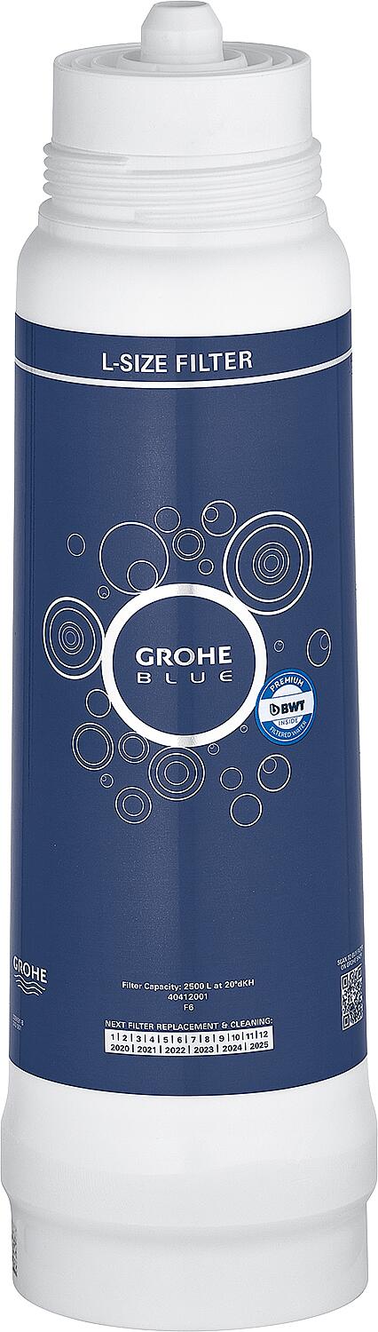 BWT replacement filter L-size for Grohe Blue and Red, capacity 2500 liters