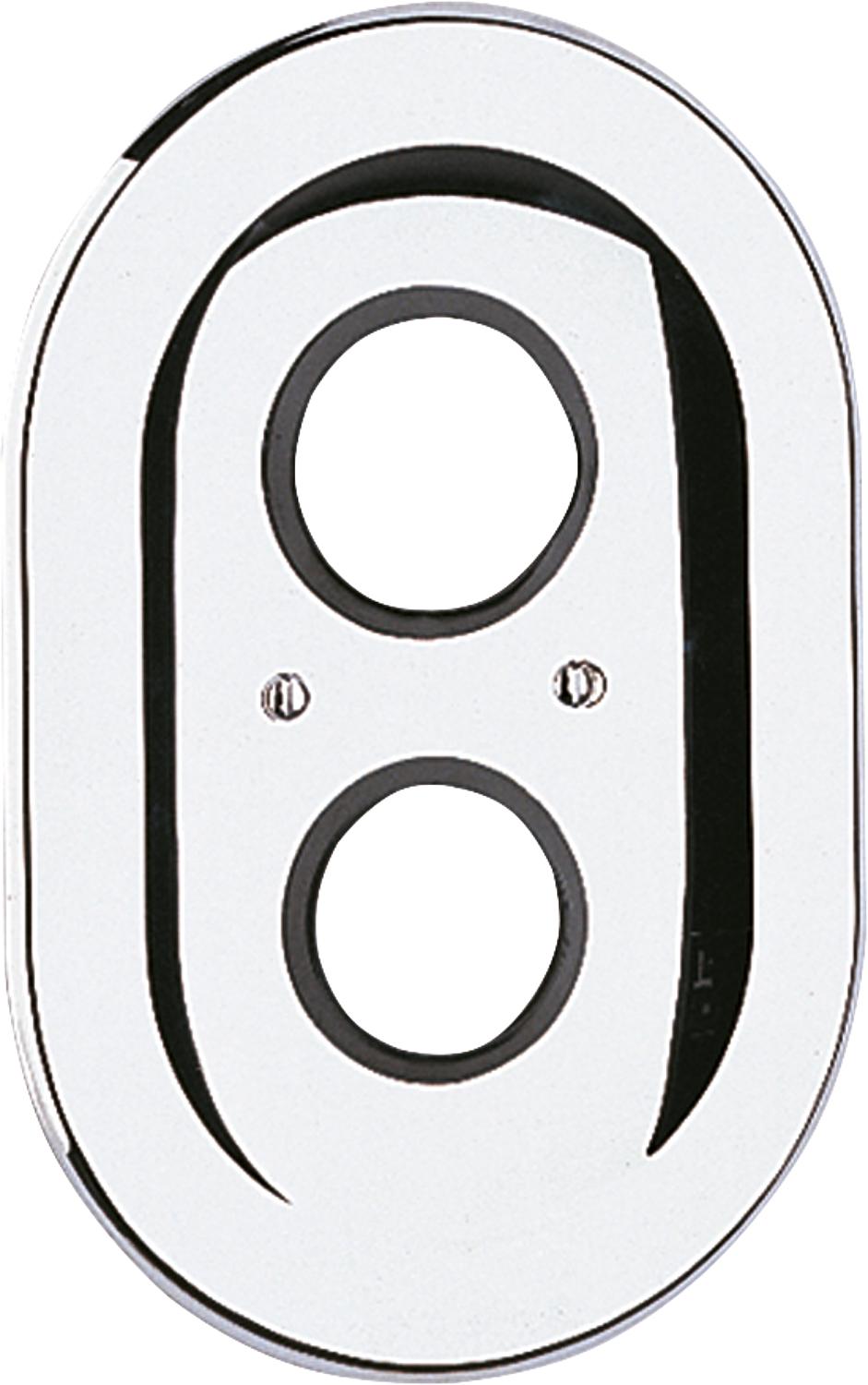 Rosette Grohe 47188 oval for Autom.2000/Sentosa old 225x150, chrome