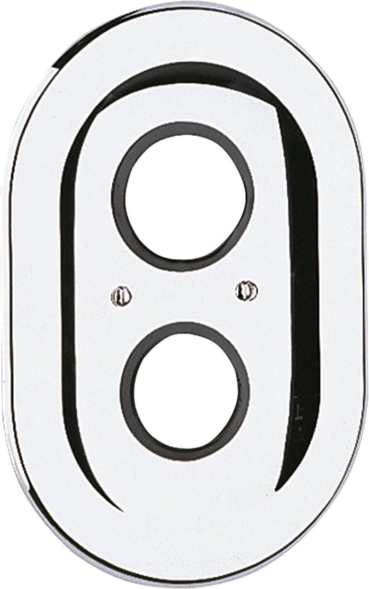Rosette Grohe 47188 oval for Autom.2000/Sentosa old 225x150, chrome