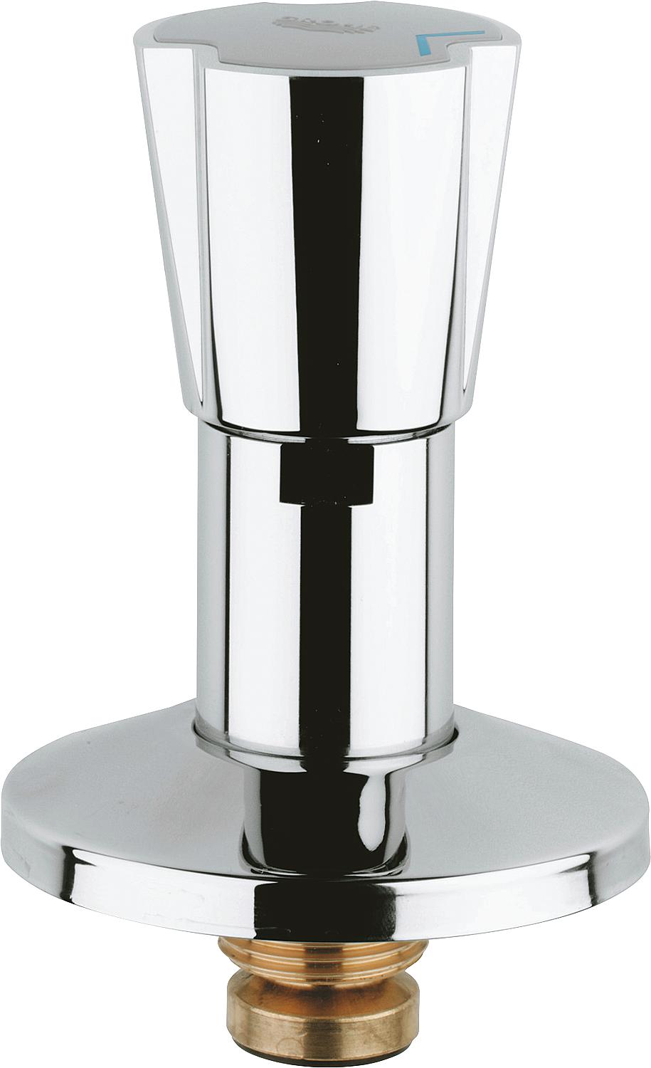 Grohe 11514 top part for concealed valves, triangular handle blue/red, 3/4", chrome