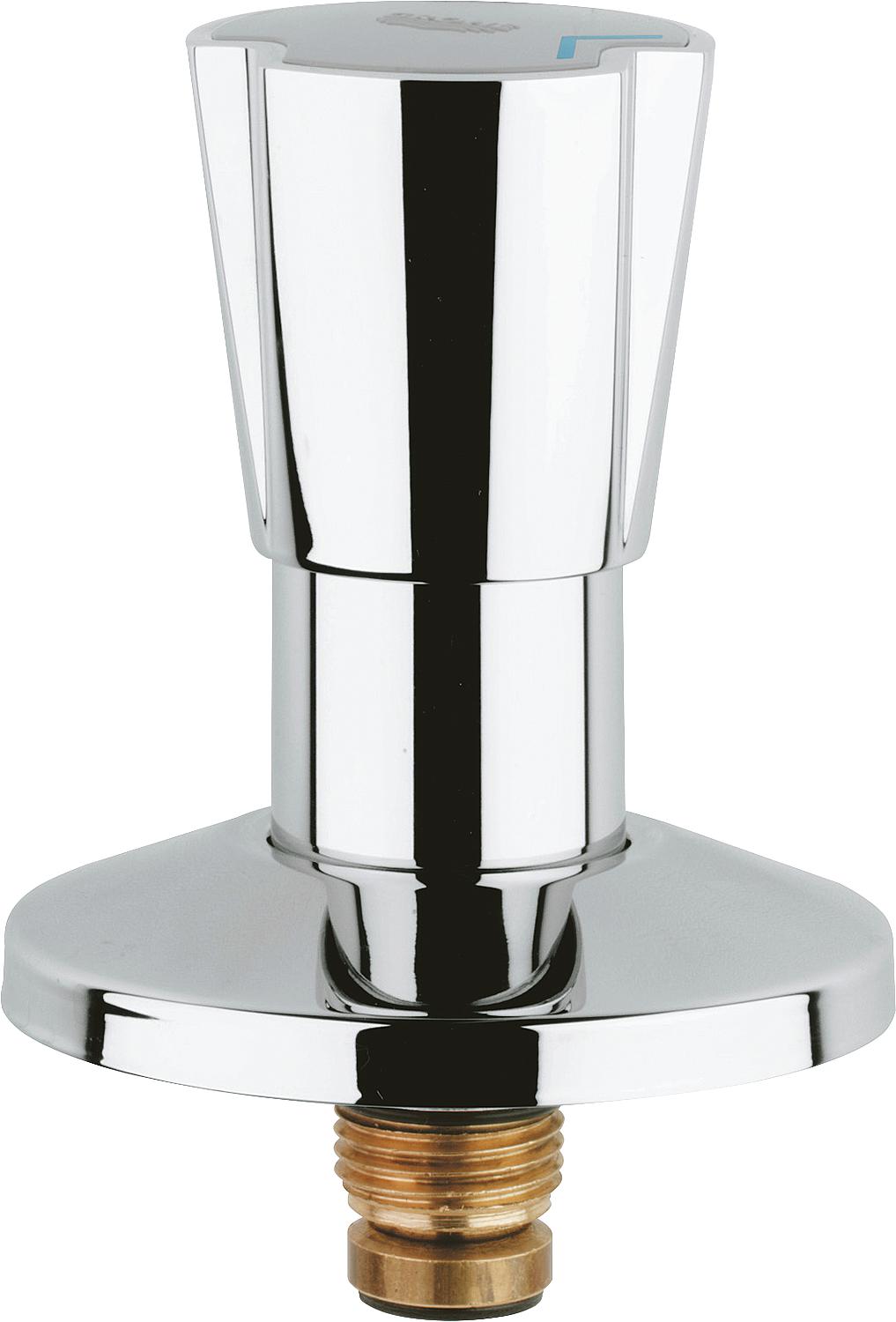 Grohe 11513 top part for concealed valves, triangular handle blue/red, 1/2", chrome
