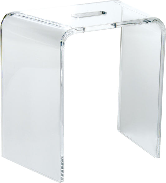 Stool made of transparent acrylic 390 x 405 x 220 mm