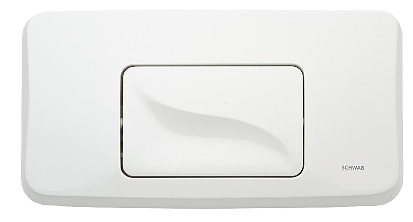 Betätigungsplatte Schwab Gala Start/Sop,Farbe weiss, für UP182