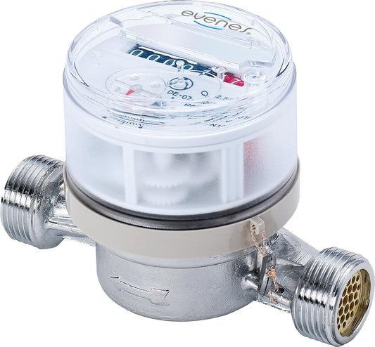 Cold water meter EVENES Q3 4, DN20(3/4"), Blade: 130mm incl. certification fee
