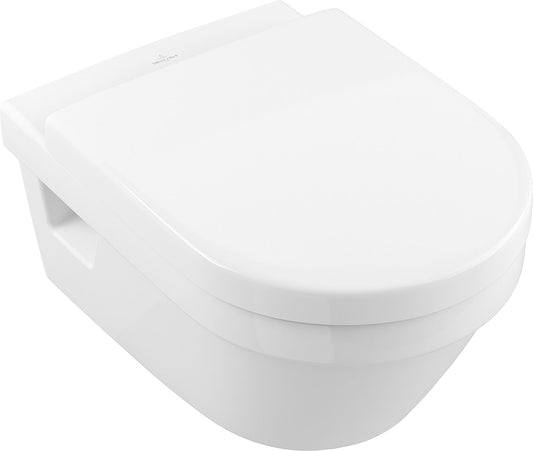 Combi-Pack V&amp;B Architectura wall-hung, deep-flush toilet Direct Flush rimless + toilet seat Softclose, white