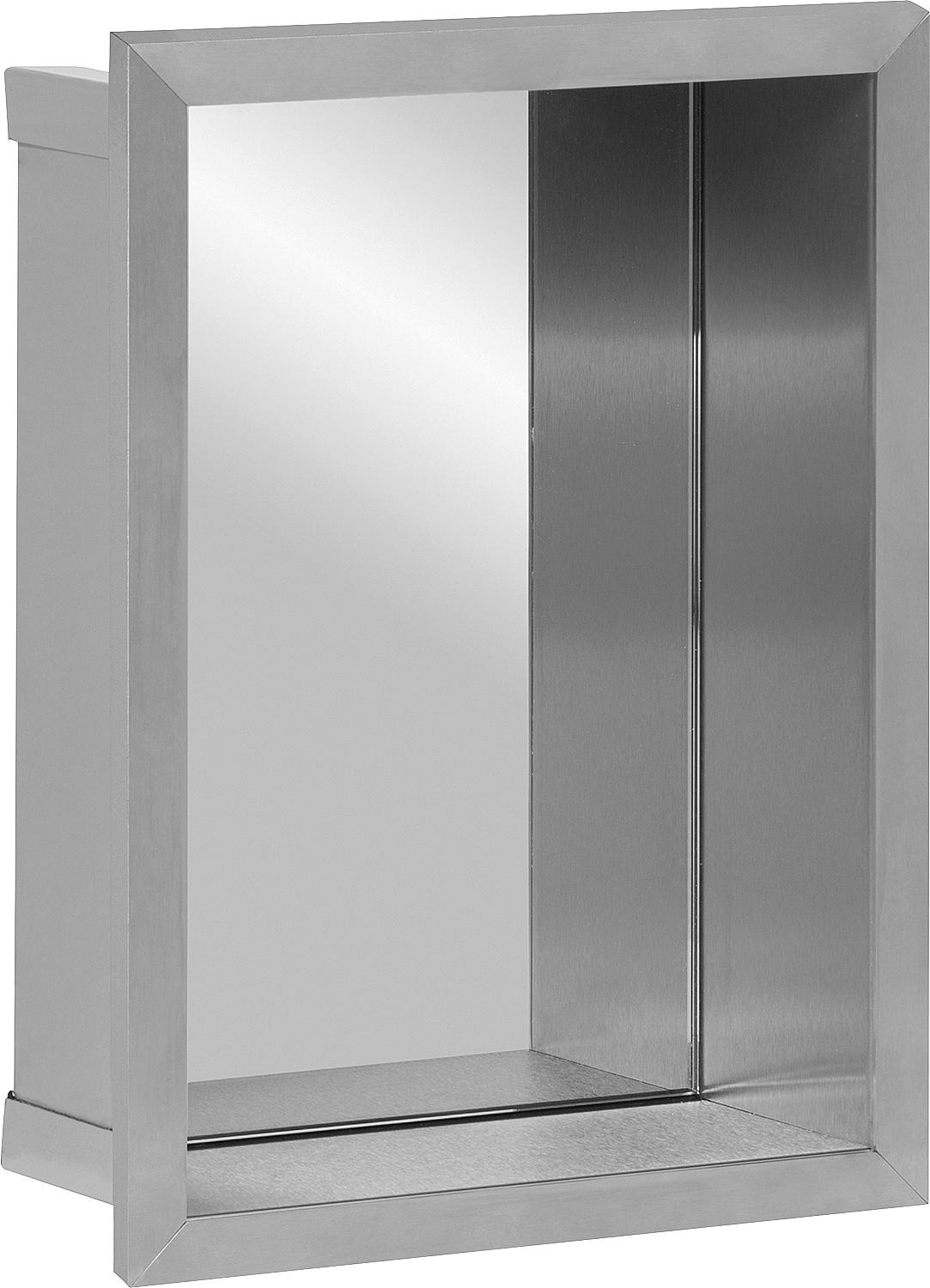 Wall niche with mirrored back panel, depth 150mm, WxH: 235x325mm