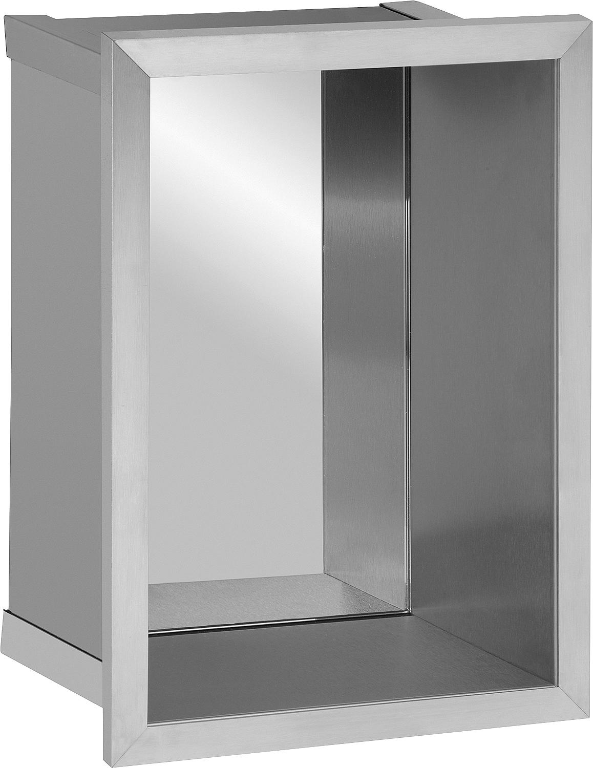Wall niche with mirrored back panel, depth 150mm, WxH: 235x325mm