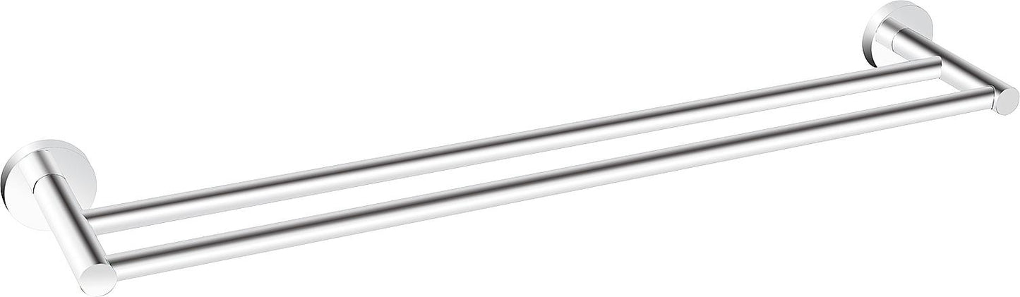 Double towel rail Eight L=600 mm chrome-plated brass