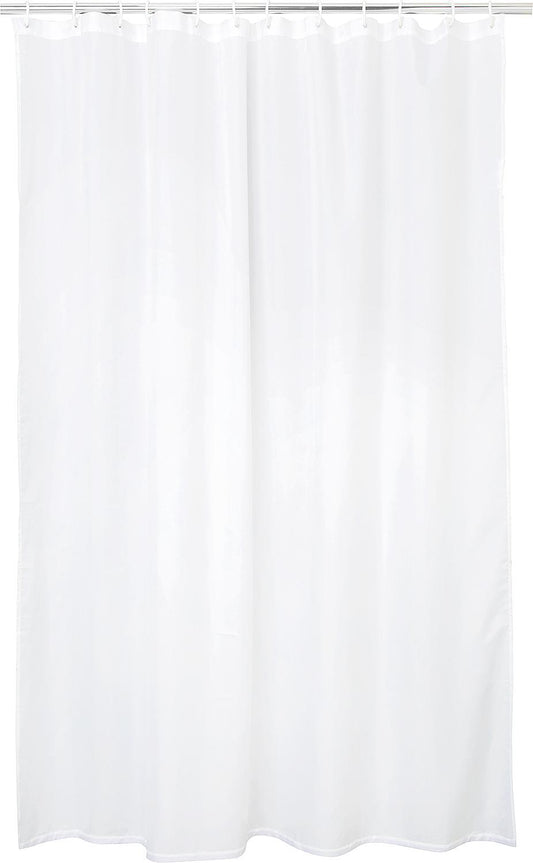 Shower curtain EGZONA Snow White 2400x1800 mm 16 eyelets