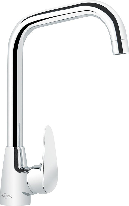 Mitigeur de cuisine Ewan, bec pivotant, projection de 188 mm, chromé