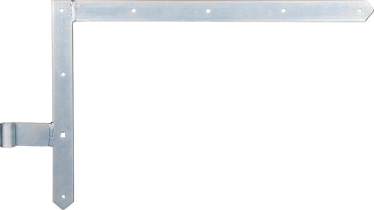 Torwinkelbeschlag untere Ausführung, galv. verzinkt 400x600x16mm