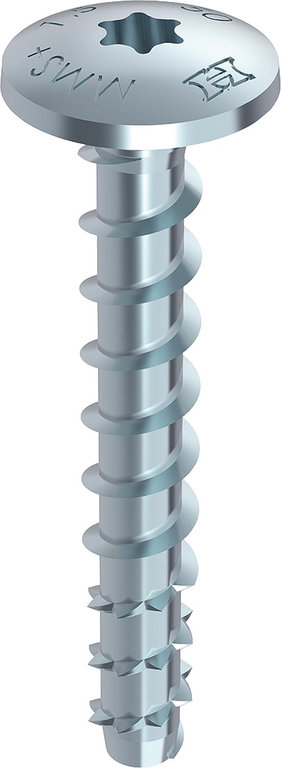 Beton- & Mauerwerkschraube Heco, Multi Monti plus m.Flachrundkopf, Ø 7,5x50 mm, VPE = 100 Stück