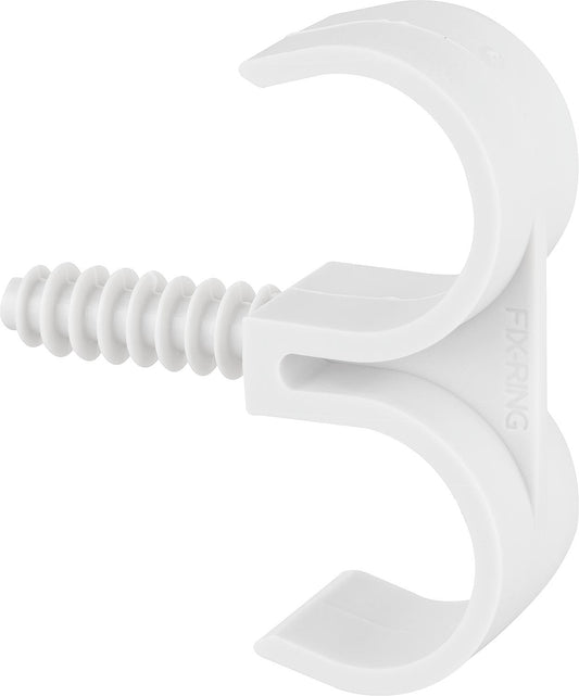 Fix-Ring Ø 25 mm, 2-Rohre Bohrloch 8 mm, VPE = 100 Stück