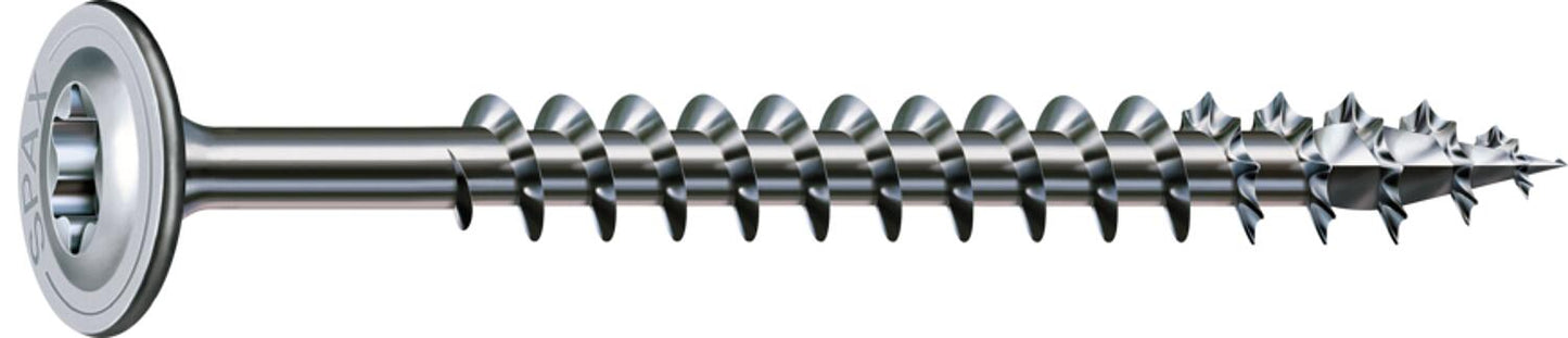 SPAX® WIROX® countersunk head screw, fully threaded, T-STAR Plus, ø 6.0 x 80 mm, pack of 100