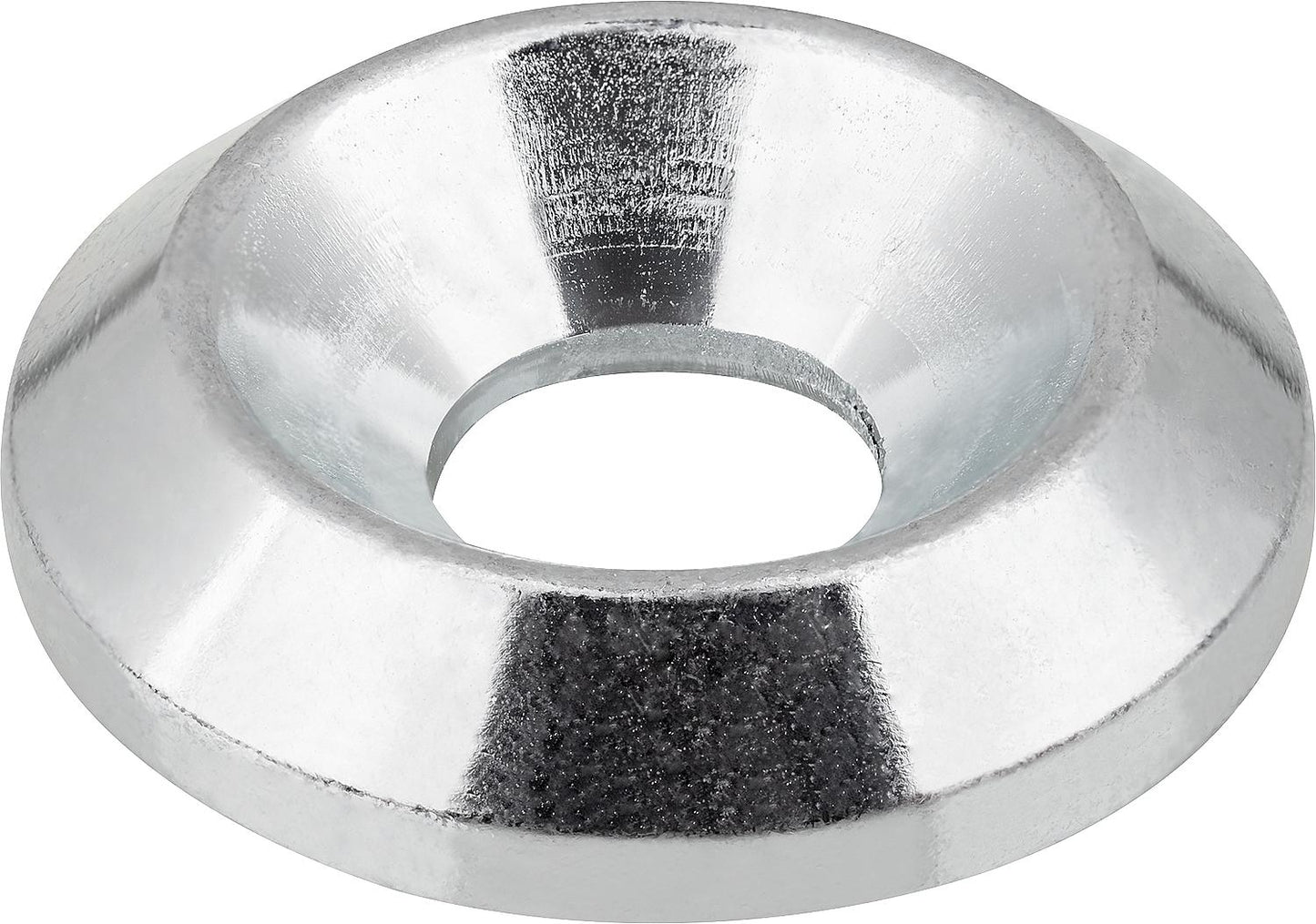 Galvanized cover washers for countersunk screws, diameter: 13.5 mm, pack of 50.
