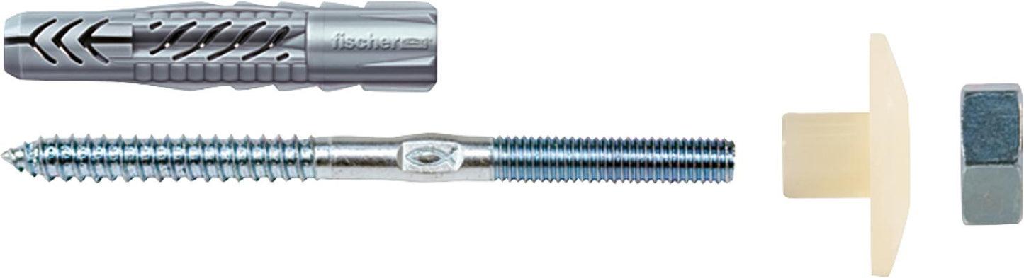 Kit de fixation pour lavabo, galvanisé, M10x140 mm