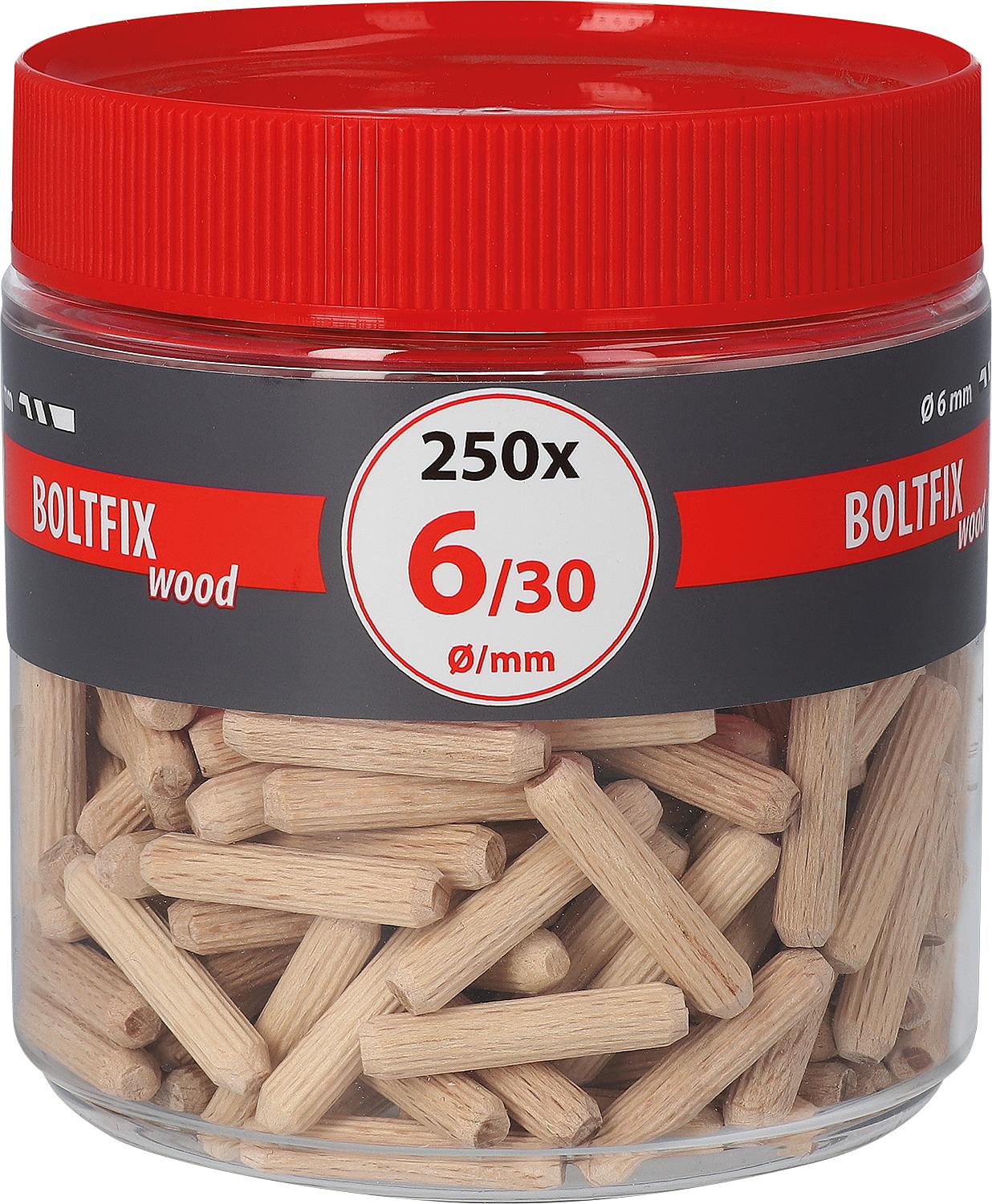 Chevilles en bois TOX Boltfix, chevilles rainurées, hêtre massif