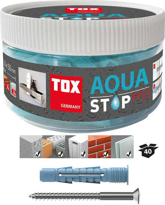 TOX Allzweckdübel Aqua Stop Pro 8x50 mm + Schraube in Runddose VPE: 20