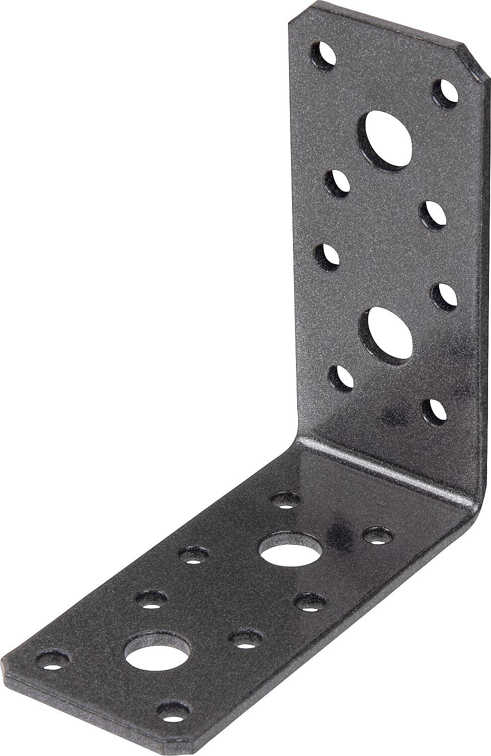 DURAVIS® angle bracket 90 x 90 x 40 mm, material: steel, sendzimir galvanized, surface: black diamond