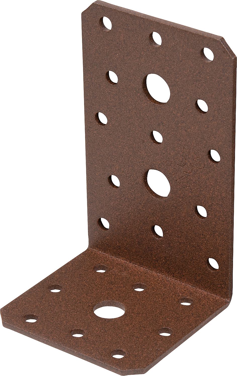 DURAVIS® angle bracket 100 x 60 x 60 mm, material: steel, sendzimir galvanized, surface: black diamond