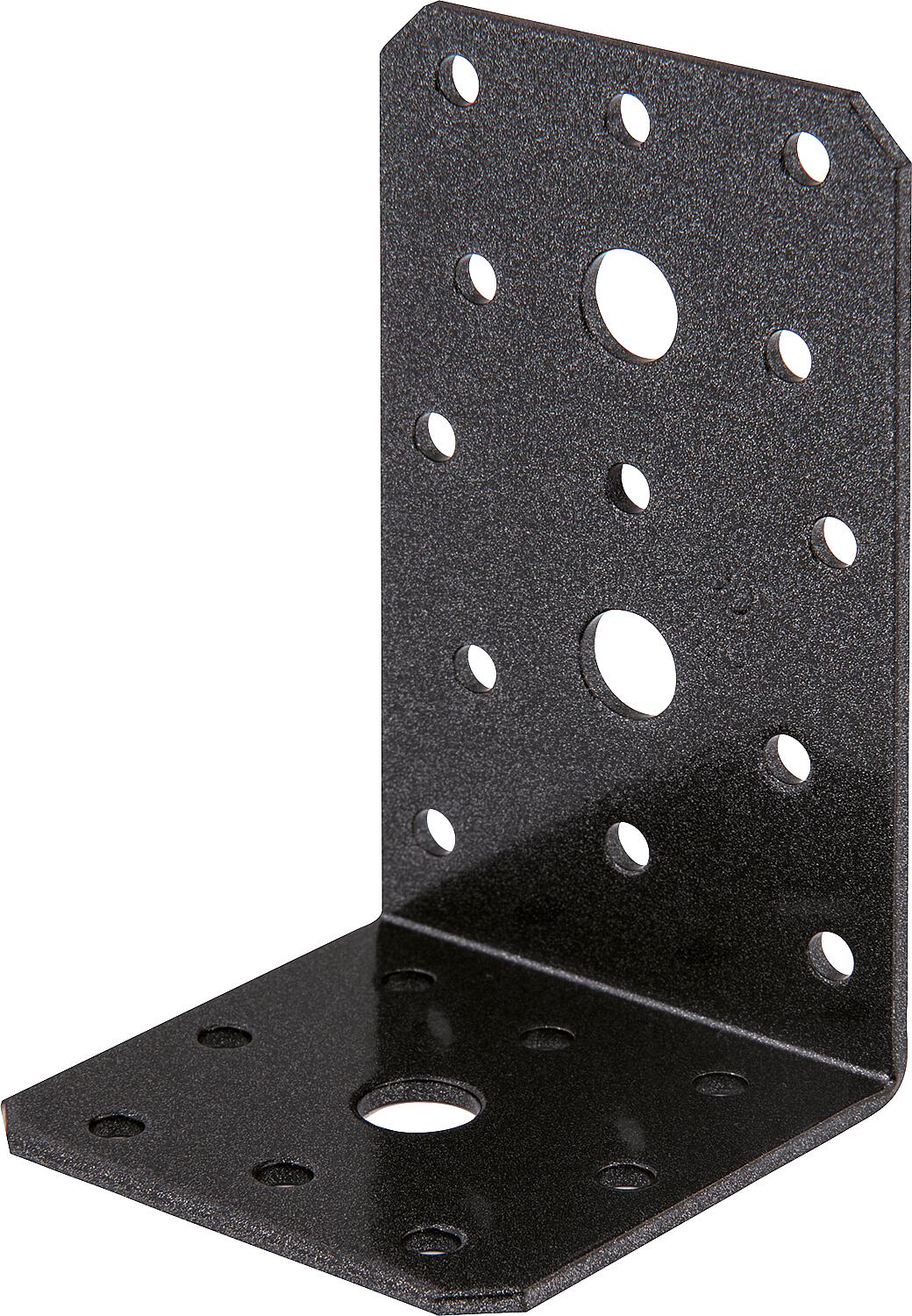 DURAVIS® angle bracket 100 x 60 x 60 mm, material: steel, sendzimir galvanized, surface: black diamond