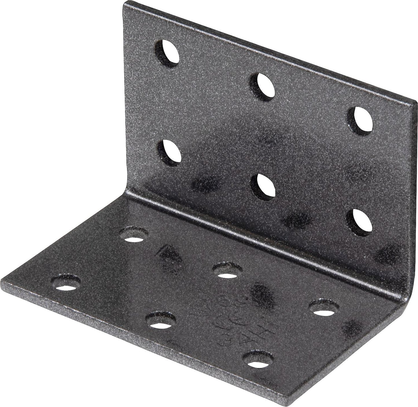 Perforated angle bracket DURAVIS® 40 x 40 x 60 mm, material: steel, sendzimir galvanized, surface: black-diamond