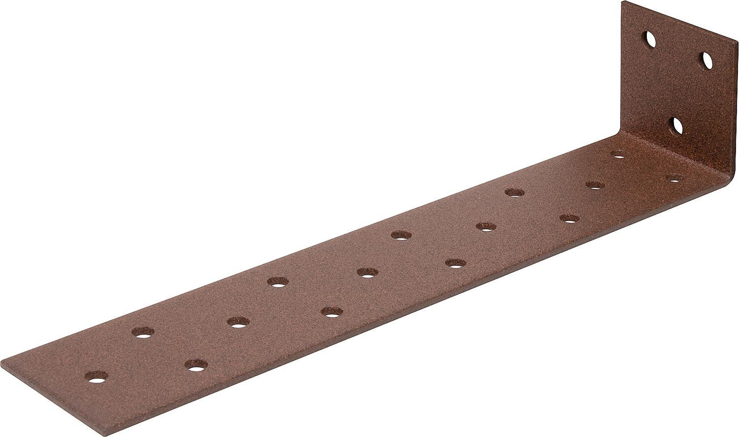 DURAVIS® flat steel concrete anchor 205 x 40 x 40 mm, material: steel, sendzimir galvanized, surface: black diamond