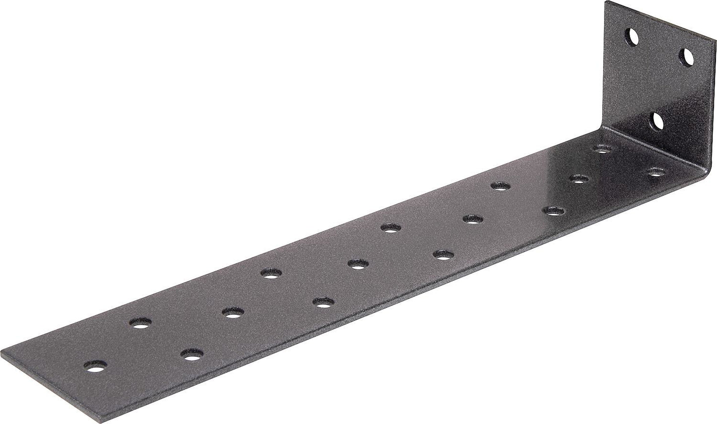 DURAVIS® flat steel concrete anchor 205 x 40 x 40 mm, material: steel, sendzimir galvanized, surface: black diamond