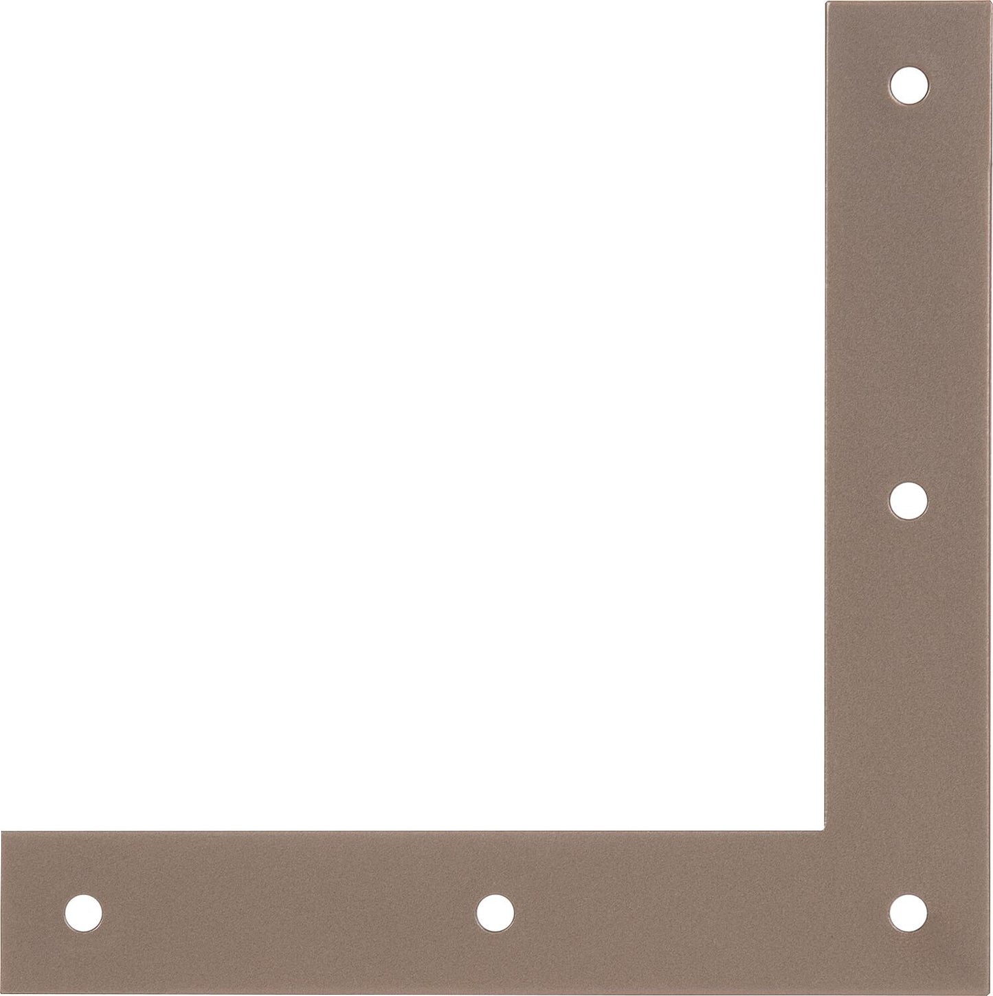 DURAVIS® corner bracket 120 x 120 x 20 mm, material: steel, sendzimir galvanized, surface: black diamond