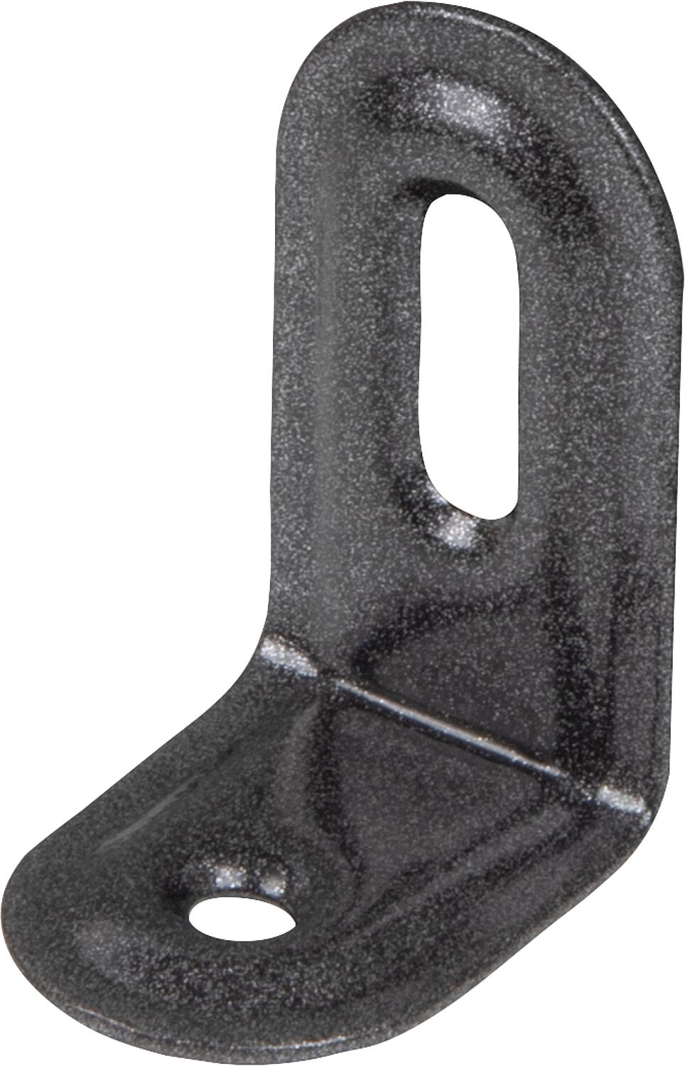 Verstellwinkel DURAVIS® 2 x 40 x 22 mm, geprägt, Material: Stahl, blau verzinkt, Oberfläche: schwarz-diamant